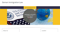 Desktop Screenshot of gemanimmigrationlaw.com